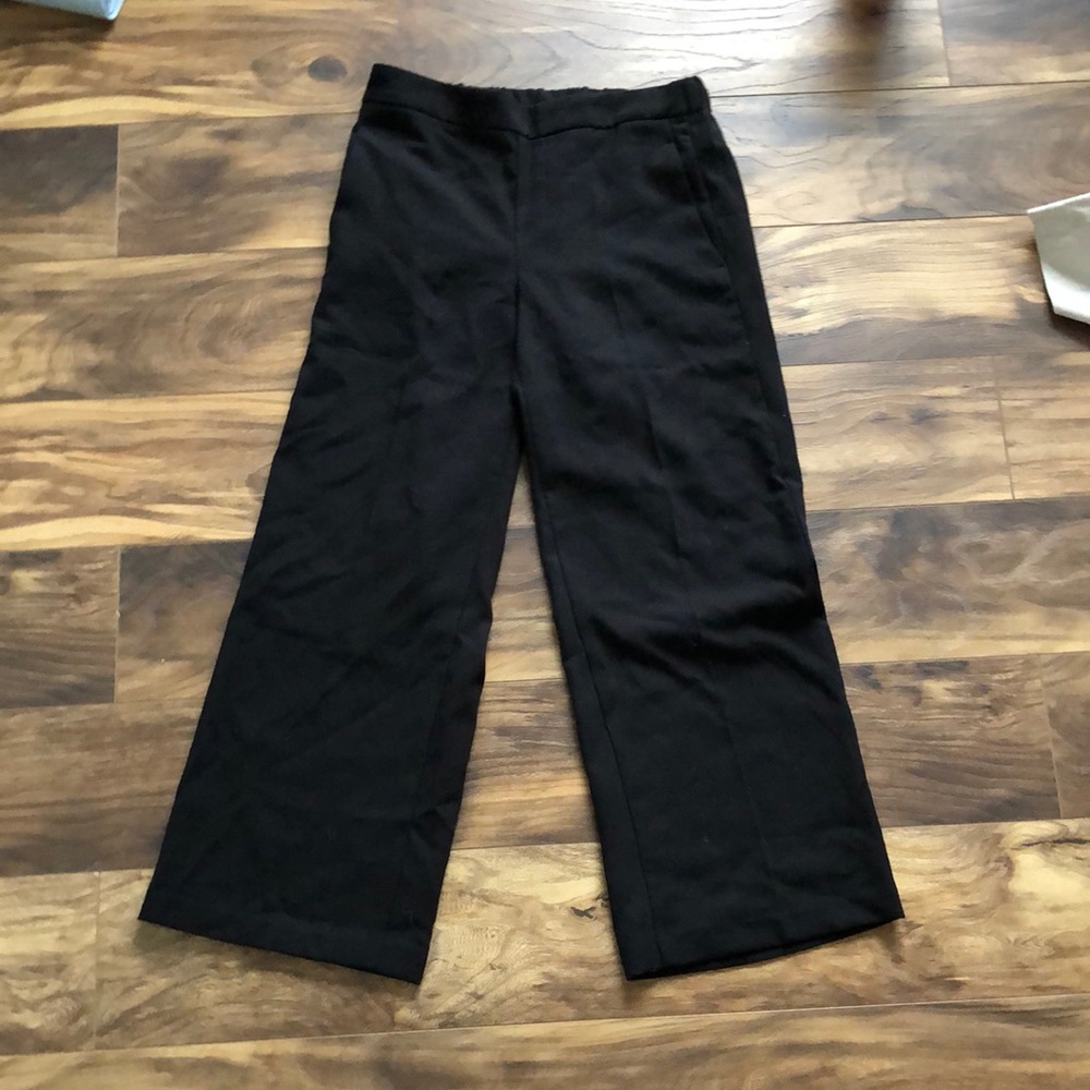wide leg size 4 elastic waistband old navy pants